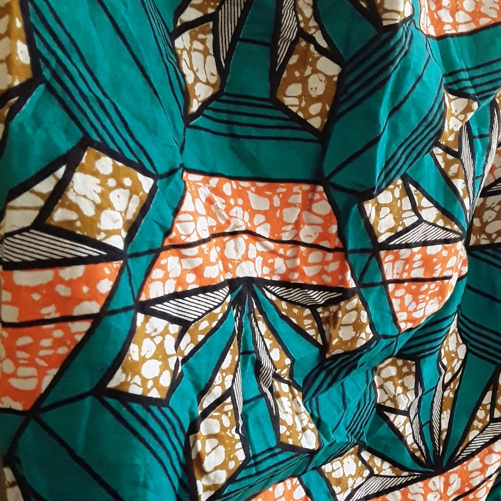 African print skirt